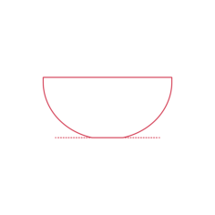 Objects Serving Bowls Ikea Blanda Blank Serving Bowl 8 Inch Outline Icon Svg Set, Free Vectors File
